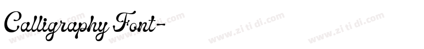 Calligraphy Font字体转换